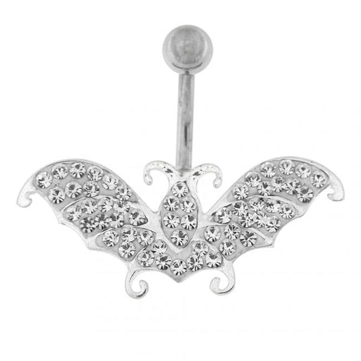 Multi Jeweled Flying Butterfly Navel Belly button Piercing - Monster Piercing