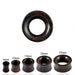 Double Flared Organic Dark Iron Wood Tunnel Ear Plug Gauges - Monster Piercing