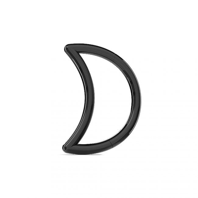 Small Moon Nose Hoop Segment Clicker Ring - Monster Piercing