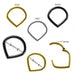 Triangle Septum Ring V-Shape Classic Hinged Segment Ring - Monster Piercing