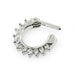 Single Line Pronged CZs Septum Clicker - Monster Piercing