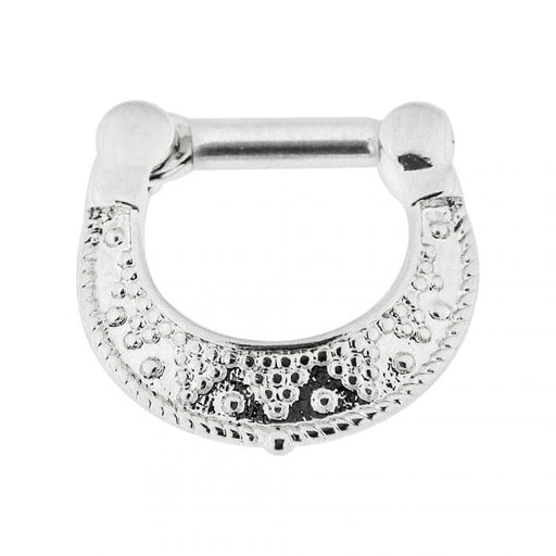 Dotted Pattern Septum Clicker Ring - Monster Piercing