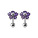 Jewelled Daisy Silver Ear Stud - Monster Piercing