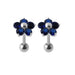 Jewelled Daisy Silver Ear Stud - Monster Piercing