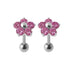 Jewelled Daisy Silver Ear Stud - Monster Piercing