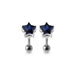 Star Jewelled Silver Ear Stud - Monster Piercing