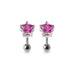 Star Jewelled Silver Ear Stud - Monster Piercing