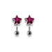 Star Jewelled Silver Ear Stud - Monster Piercing