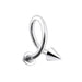 Surgical Steel Spiral Barbell with Cone/Ball End - Monster Piercing