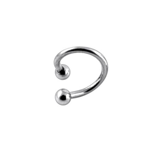 G23 Grade Titanium Horseshoe Twister Barbell - Monster Piercing