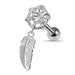 925 Sterling Silver Dream Catcher Cartilage Tragus Piercing - Monster Piercing