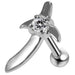 925 Sterling Silver Sword CZ Jewelled Cartilage Tragus Piercing Ear Stud - Monster Piercing