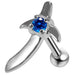 925 Sterling Silver Sword CZ Jewelled Cartilage Tragus Piercing Ear Stud - Monster Piercing