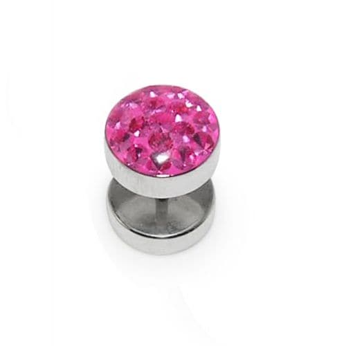 Crystal stone Ear Plug Body Jewelry - Monster Piercing