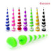 Colourful Stripes Straight Fake Ear Plug - Monster Piercing