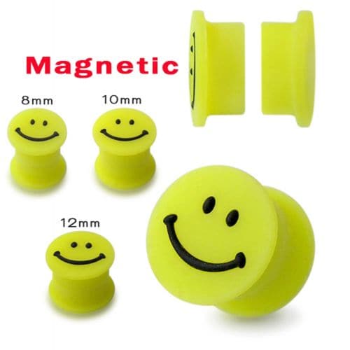 Silicon Smiley Magnetic Ear Plug - Monster Piercing