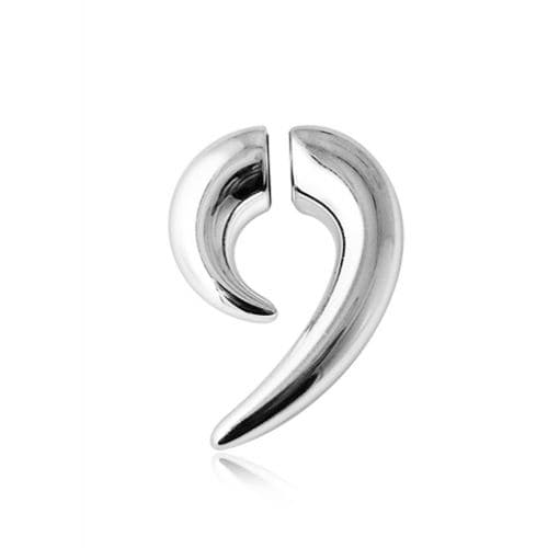 Silver CBB Magnetic Ear Plug - Monster Piercing