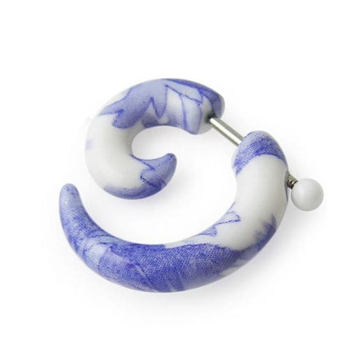 Fake UV Spiral Ear Tapers - Monster Piercing