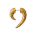 Wooden Streak Spiral Fake Ear Plug - Monster Piercing