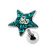 Star Crystal Surgical Steel Fake Ear Plug - Monster Piercing