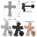 PVD Plated Glittering Cross Tragus Piercings - Monster Piercing