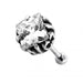 Square Jeweled Casting Invisible Ear Plug - Monster Piercing