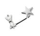 Crystal Tie Bow with Star Surface Dermal Anchor - Monster Piercing