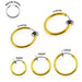 Spring Action Gold Fake Body Jewelry Nose Hoop - Monster Piercing