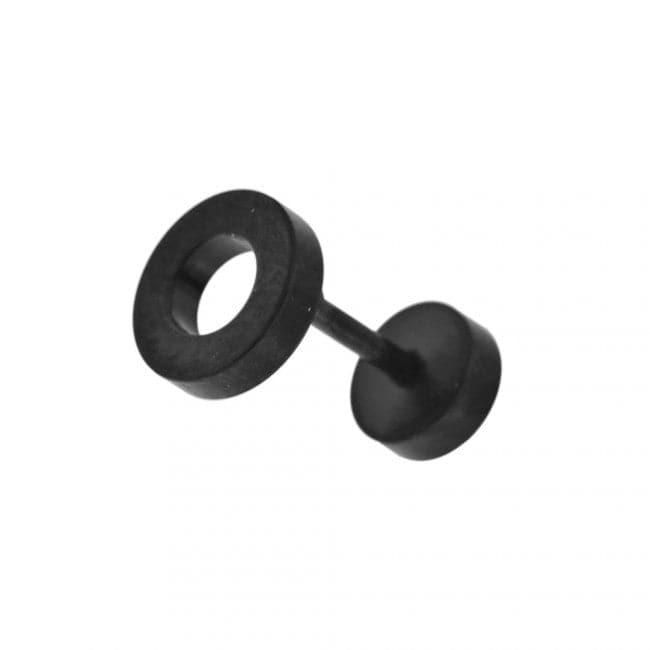 8 mm Flat Disc with Hole Invisible Fake Ear Plug - Monster Piercing