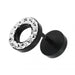 Multi Jeweled PVD Flat Disc Ear Plug - Monster Piercing