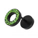 Multi Jeweled PVD Flat Disc Ear Plug - Monster Piercing