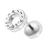 Multi Jeweled PVD Flat Disc Ear Plug - Monster Piercing