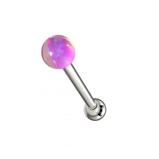 Opal Stone Ball Cartilage Tragus Piercing Ear Stud - Monster Piercing