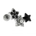 Cartilage Tragus Piercing Jeweled Flower with Star Ear Stud - Monster Piercing