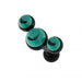 Tri Turquoise Stones Ear Stud - Monster Piercing