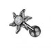 Surgical Steel Jeweled Sun Flat Back Labret Cartilage Helix Tragus Piercing Ear Stud - Monster Piercing