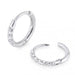 Double Colour Surgical Steel Hinged Sleeper Earrings Hoops - Monster Piercing